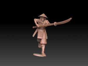 Ashigaru Naginata Regiment Modelo de Impressão 3D
