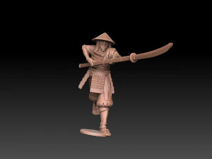 Ashigaru Naginata Regiment 3D Print Model