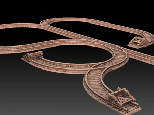 Modular Railroad Grid 3D Print Model