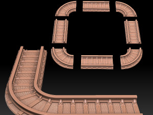Modular Railroad Grid 3D-printmodel