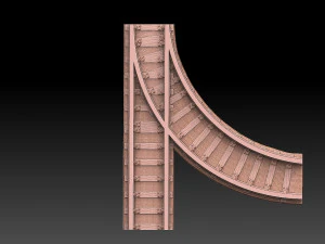 Modular Railroad Grid 3D Print Model