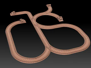 Modular Railroad Grid 3D Print Model