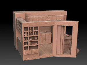 Kitchen Set 3D Print Model