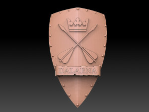 Provinces of Sweden Shield Pack Model Cetak 3D