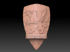 Provinces of Sweden Shield Pack Model Cetak 3D