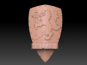Provinces of Sweden Shield Pack Model Cetak 3D