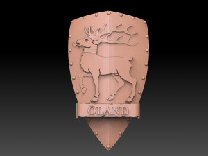 Provinces of Sweden Shield Pack Model Cetak 3D