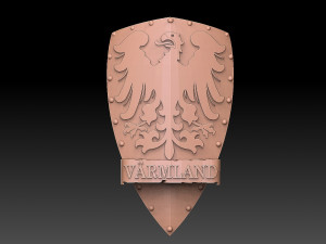 Provinces of Sweden Shield Pack Model Cetak 3D