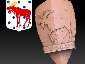 Provinces of Sweden Shield Pack Model Cetak 3D