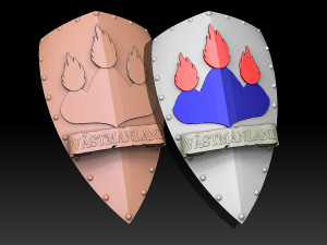 Provinces of Sweden Shield Pack Model Cetak 3D
