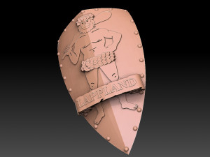 Provinces of Sweden Shield Pack Model Cetak 3D