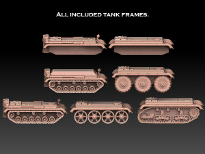Tank Frames Modello di stampa 3D