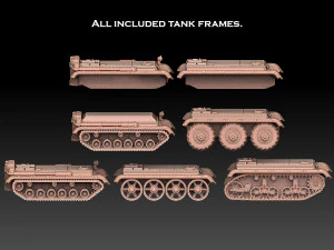 Tank Frames 3D Print Model