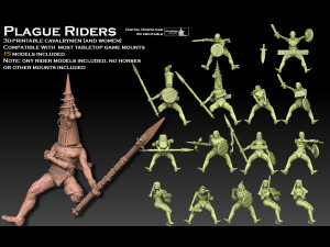 Plague Riders 3D Print Model