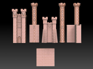 Heroes of Might and Magic 3 Castle 3D 프린트 모델