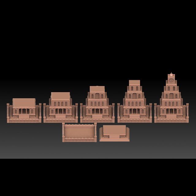 Heroes of Might and Magic 3 Necropolis Mage Guild 3D-Druckmodell .c4d .max .obj .3ds .fbx .stl .blend 