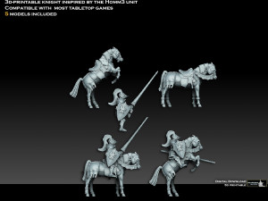 Heroes of Might and Magic 3 Champion 3D Print Model