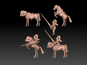 Heroes of Might and Magic 3 Champion 3Dプリントモデル