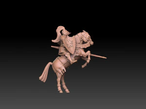 Heroes of Might and Magic 3 Champion 3D Print Model
