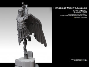 Heroes of Might and Magic 3 Archangel 3D Print Model