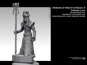 Heroes of Might and Magic 3 Power Lich 3D Print Model