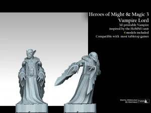 Heroes of Might and Magic 3 Vampire Lords 3D Print Model