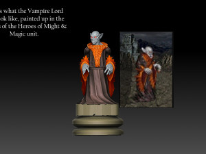 Heroes of Might and Magic 3 Vampire Lords Modello di stampa 3D