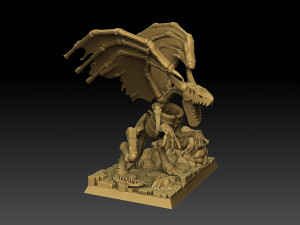 Heroes of Might and Magic 3 Bone Dragon Modello di stampa 3D