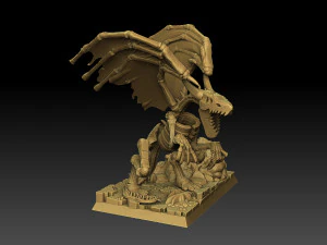 Heroes of Might and Magic 3 Bone Dragon 3D Print Model