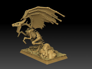 Heroes of Might and Magic 3 Bone Dragon Modello di stampa 3D