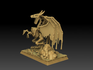 Heroes of Might and Magic 3 Bone Dragon Modello di stampa 3D
