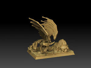 Heroes of Might and Magic 3 Bone Dragon 3D Print Model