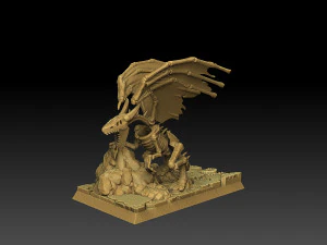 Heroes of Might and Magic 3 Bone Dragon 3D Print Model