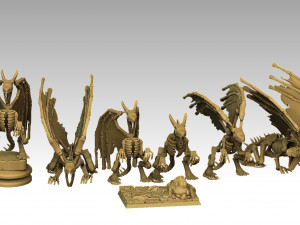 Heroes of Might and Magic 3 Bone Dragon Modello di stampa 3D