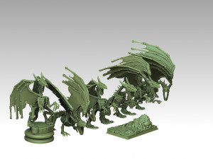 Heroes of Might and Magic 3 Bone Dragon Modello di stampa 3D