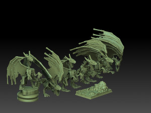 Heroes of Might and Magic 3 Bone Dragon Modello di stampa 3D