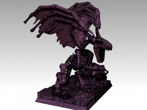 Heroes of Might and Magic 3 Bone Dragon 3D Print Model