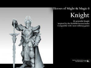 Heroes of Might and Magic 6 Winged Knight 3D Print Model