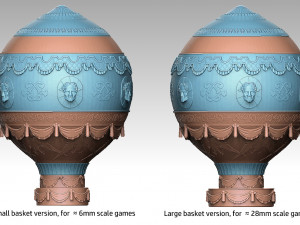 Montgolfier Balloon 3D 프린트 모델