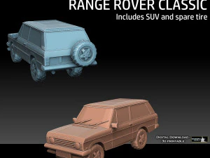 Range Rover Classico Modello di stampa 3D