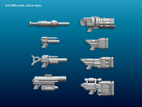 X-COM Terror From The Deep Weapons 1 3D 打印模型