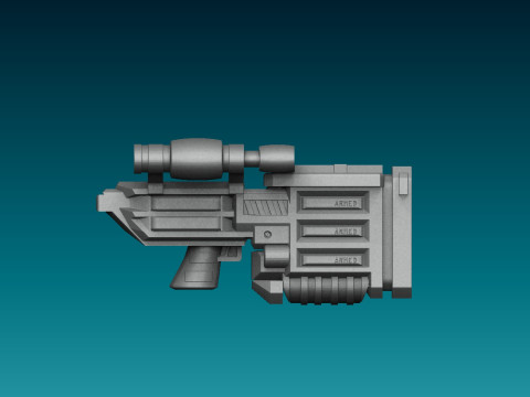X-COM Terror From The Deep Weapons 1 3D 打印模型