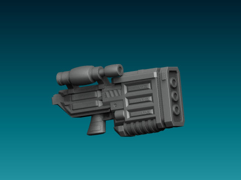 X-COM Terror From The Deep Weapons 1 3D 打印模型