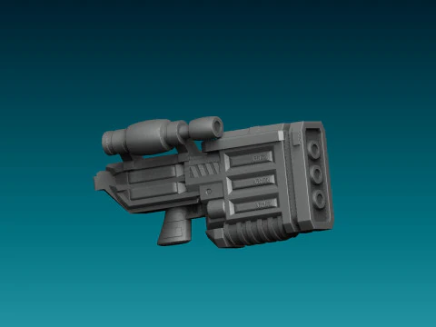 X-COM Terror From The Deep Weapons 1 3D Print Model