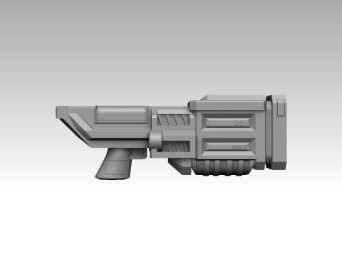 X-COM Terror From The Deep Weapons 1 3D 打印模型