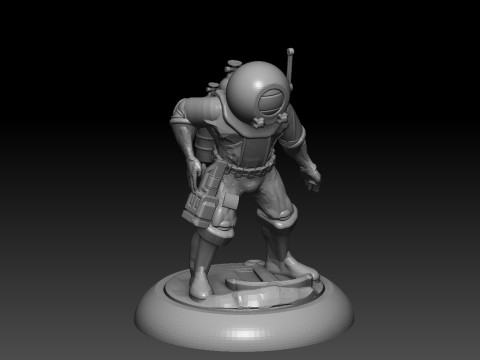 XCOM Terror From The Deep Aquanauts Modello di stampa 3D