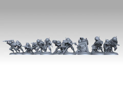 XCOM Terror From The Deep Aquanauts 3D Print Model