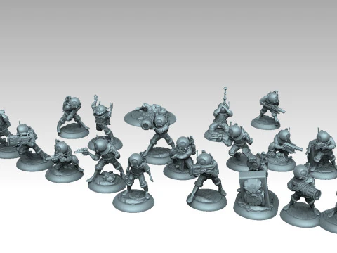 XCOM Terror From The Deep Aquanauts 3D Print Model