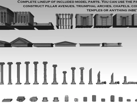 Roman Temple Builder 3D Print Model