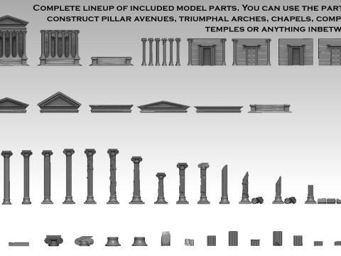 Roman Temple Builder Modelo de impresión 3D